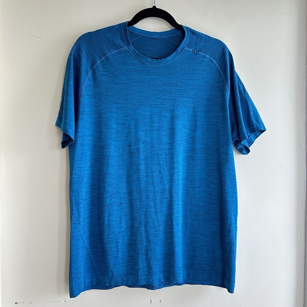 Lululemon Metal Vent Tech‎ Short Sleeve T-shirt Men's L Anti Stink Sweat Wicking